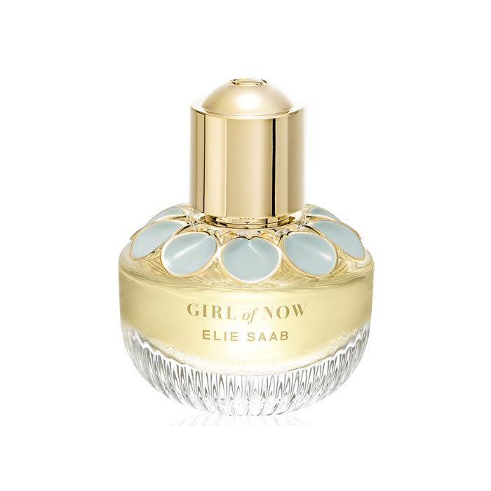 Elie Saab Girl Of Now 50ml Eau De Perfume spray with floral and fruity notes, displayed in a stylish bottle.