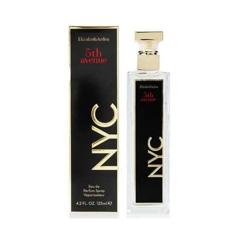 Elizabeth Arden 5th Avenue NYC Eau De Perfume Spray by Jag Couture London, 125ml bottle with elegant perfume packaging.
