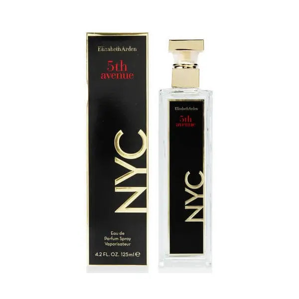 Elizabeth Arden 5th Avenue NYC perfume spray bottle, 125ml, with elegant packaging, from Jag Couture London New York.