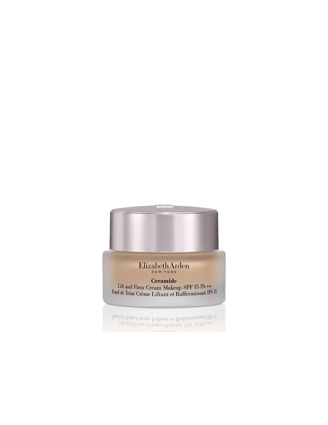 Elizabeth Arden Advanced Ceramide Lift and Firm Cream in a jar, shown with elegant packaging and a clean, sophisticated design.