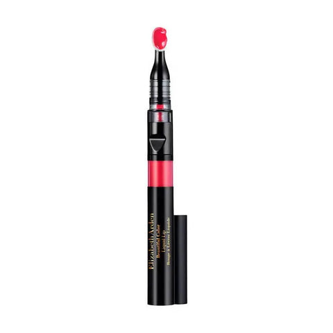 Elizabeth Arden Beautiful Color Liquid Lip Gloss in Red Door, showcasing glossy red finish in a sleek tube.