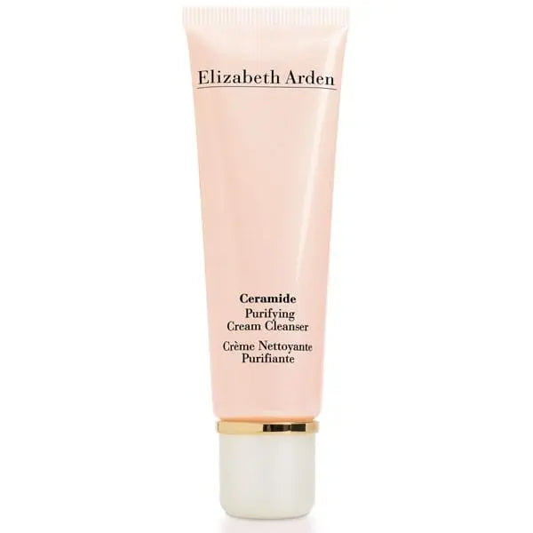 Elizabeth Arden Ceramide Purifying Cream Cleanser in 125ml jar, shown with elegant packaging from Jag Couture London New York.