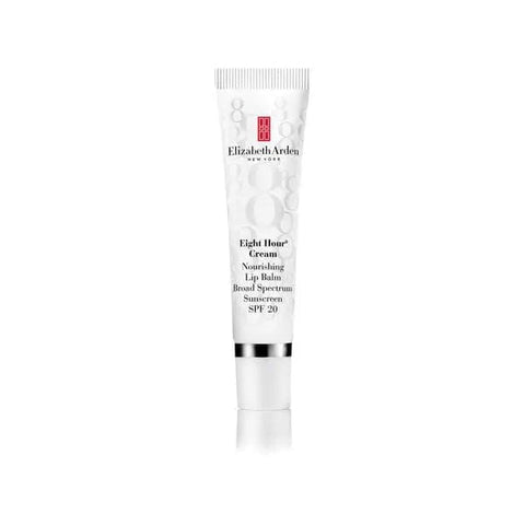 Elizabeth Arden Eight Hour Cream Nourishing Lip Balm with SPF 20 in 15ml container, featuring a sleek tube and cap.