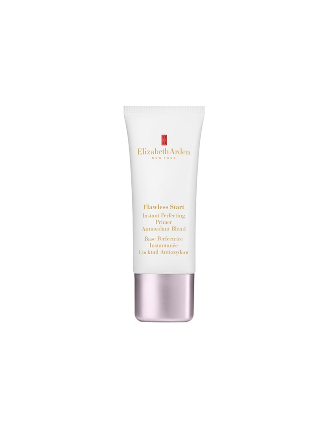 Elizabeth Arden Flawless Start Instant Perfecting Primer Base in 30ml, with smooth texture and clear packaging, on a white background.
