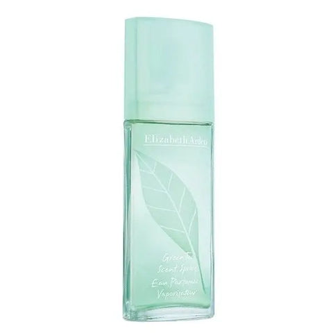 Elizabeth Arden Green Tea Eau Parfumée spray bottle, 100ml, with sleek packaging and green tea fragrance, by Jag Couture London New York.