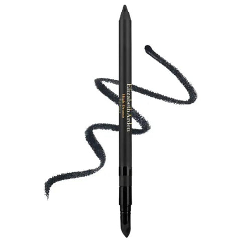 Elizabeth Arden High Drama Eyeliner in Smokey Black, with a sleek black eyeliner pencil and packaging from Jag Couture London New York.