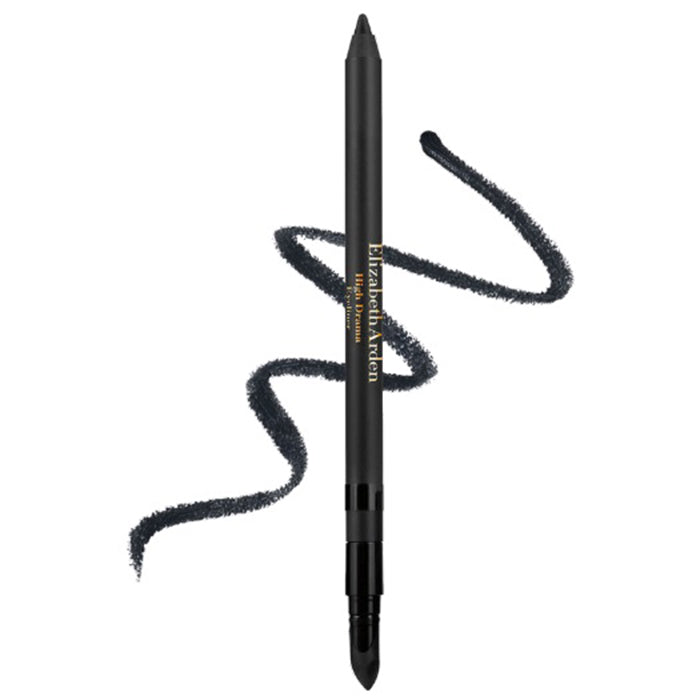 Elizabeth Arden High Drama Eyeliner in Smokey Black, with a sleek black pencil and sharp tip for dramatic eye looks.