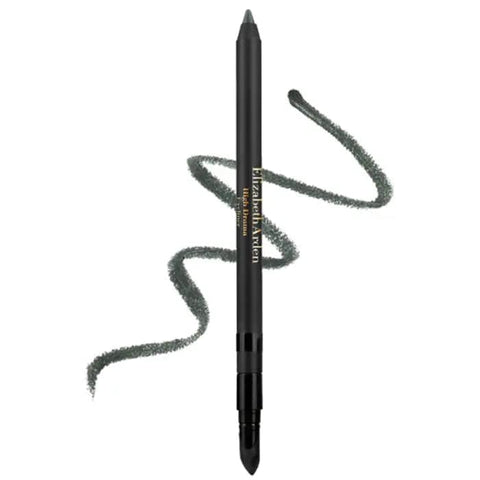 Elizabeth Arden High Drama Eyeliner in 04 Steel The Stage, dark metallic eyeliner pencil with precise tip for bold eye definition.