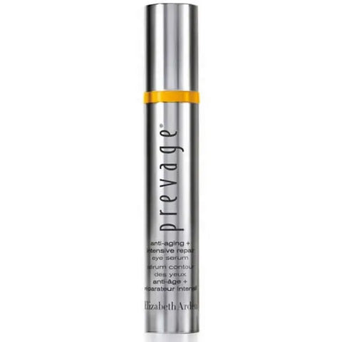Elizabeth Arden Prevage Anti-Aging Intensive Repair Eye Serum in 15ml bottle, featuring a sleek design and applicator tip.