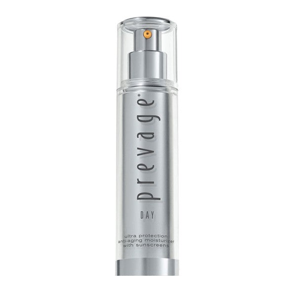 Elizabeth Arden Prevage Day Anti-Aging Moisturizer SPF30 in 50ml jar, featuring smooth cream texture and packaging.
