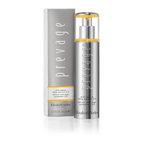 Elizabeth Arden Prevage Eye 2.0 Serum in 20ml bottle, featuring a sleek design and applicator for anti-aging eye treatment.