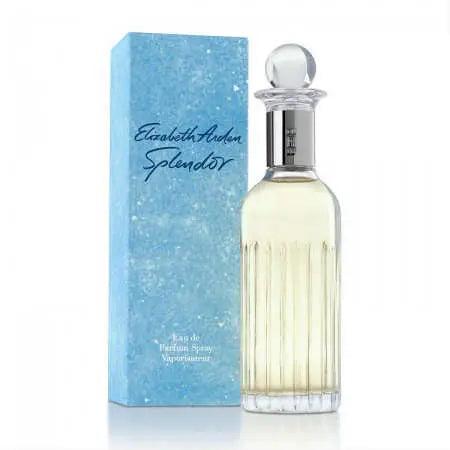 Elizabeth Arden Splendor Eau de Perfume Spray by Jag Couture London, 125ml bottle with elegant floral design.