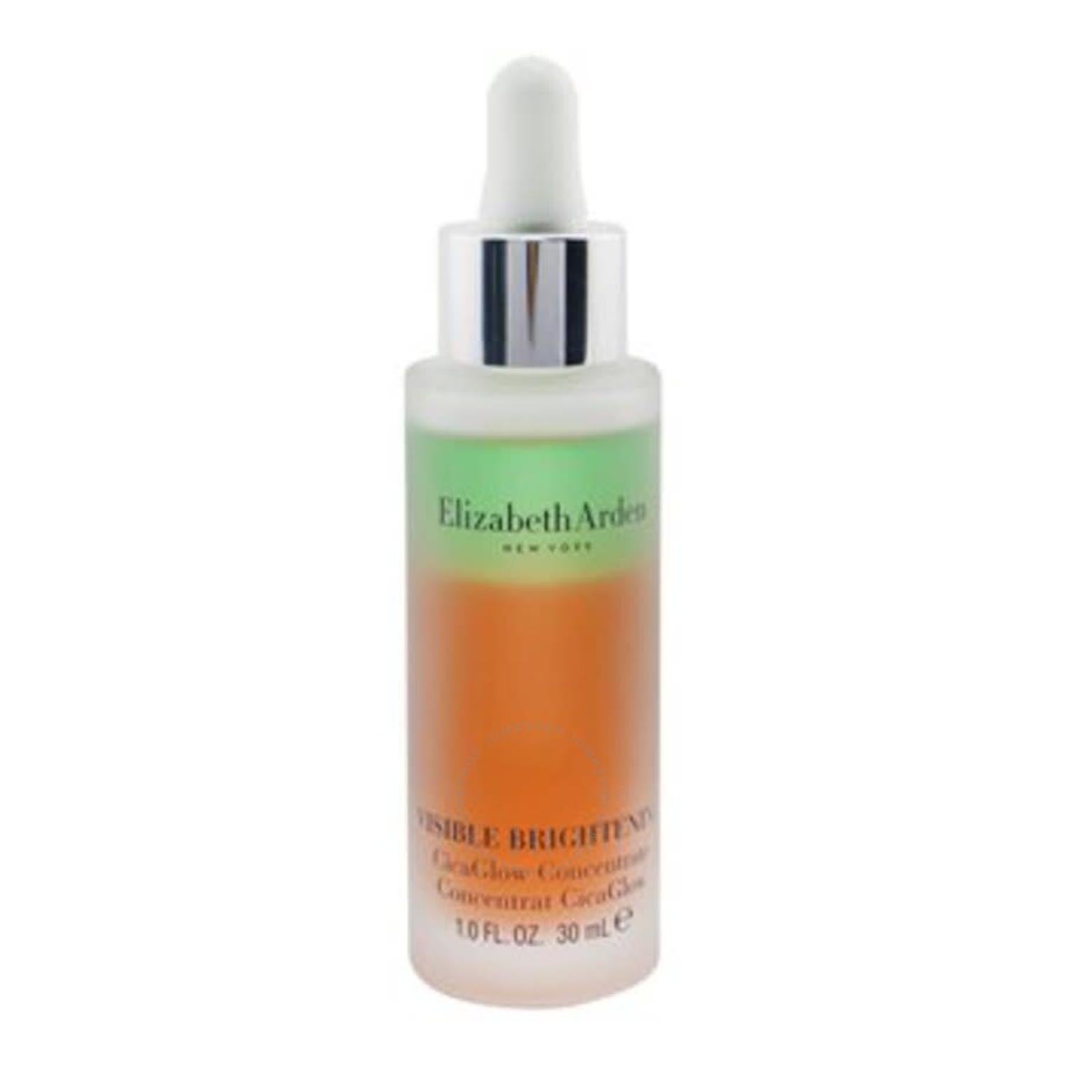 Elizabeth Arden Visible Brightening Cicaglow Concentrate 30ml bottle, skincare product with brightening and revitalizing properties.
