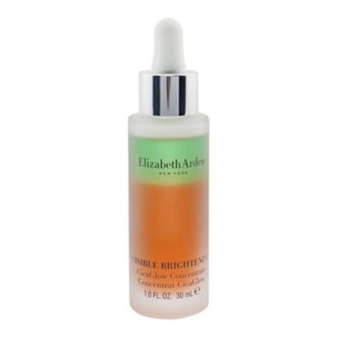 Elizabeth Arden Visible Brightening Cicaglow Concentrate 30ml bottle, skincare product with brightening and revitalizing properties.