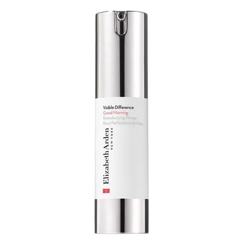 Elizabeth Arden Visible Difference Good Morning Retexturizing Primer 15ml, a smooth, lightweight skincare primer in a small tube.