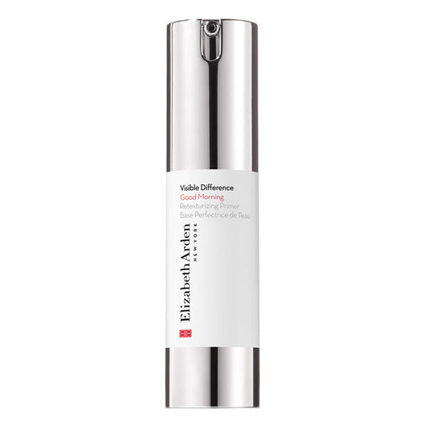 Elizabeth Arden Visible Difference Good Morning Retexturizing Primer in 15ml, showcasing the sleek bottle and product label.
