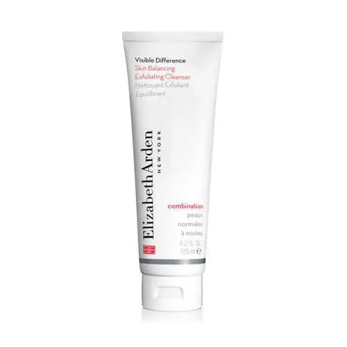 Elizabeth Arden Visible Difference Skin Balancing Exfoliating Cleanser in 150ml bottle, shown with product label and packaging.