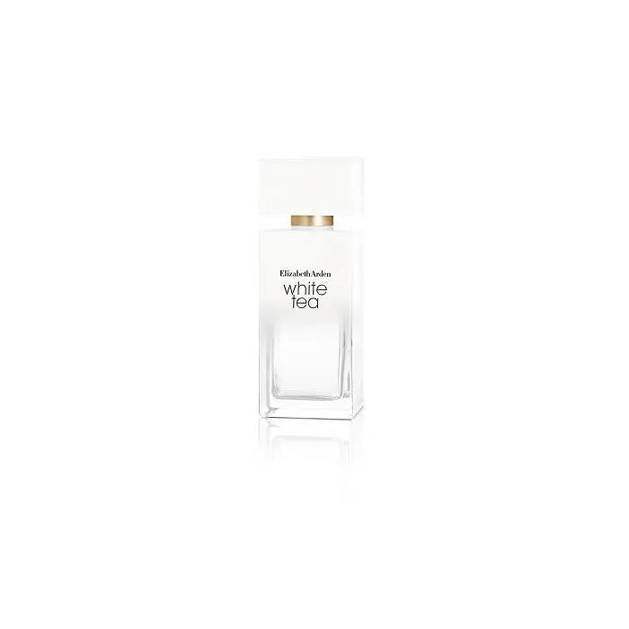 Elizabeth Arden White Tea Eau De Toilette spray in 100ml bottle, with elegant packaging and floral design, by Jag Couture London New York
