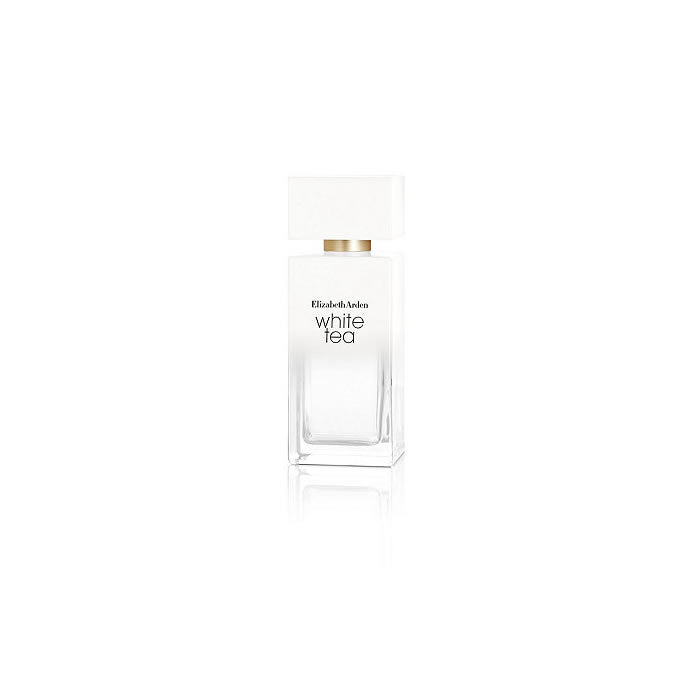 Elizabeth Arden White Tea Eau De Toilette spray in 100ml bottle, featuring elegant packaging and a fresh, floral fragrance.