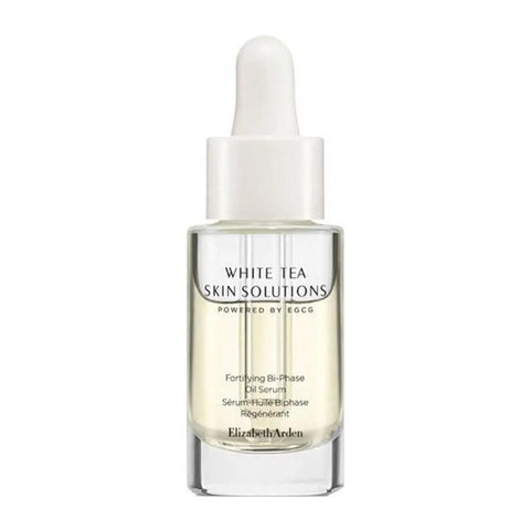 Elizabeth Arden White Tea Brightening Eye Gel tester in 15ml container, shown with the product packaging and applicator.