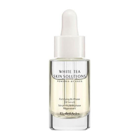 Elizabeth Arden White Tea Brightening Eye Gel tester 15ml in a clear jar, featuring a smooth, light-colored gel inside.