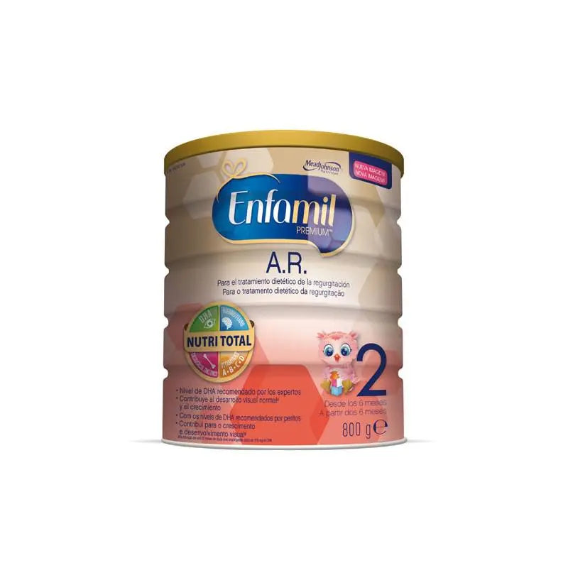Enfamil Premium 2 A.R. infant formula in 900g container from Jag Couture London New York, with label and product packaging visible.