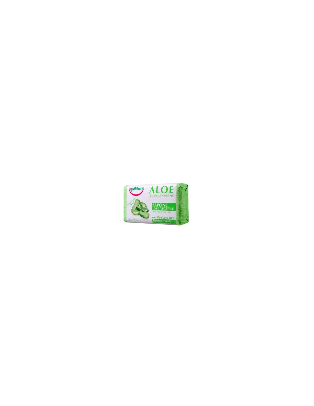 Jag Couture London-New York Equilibra Aloe Vegetal Soap 100g, natural plant-based soap with aloe vera for gentle cleansing.