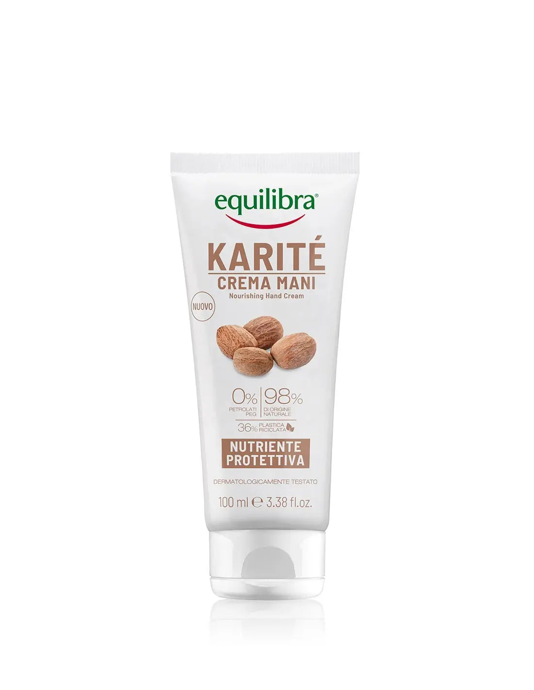 Jag Couture London New York Equilibra Shea Butter Hand Cream in 100ml tube, smooth, nourishing hand moisturizer with Shea butter.