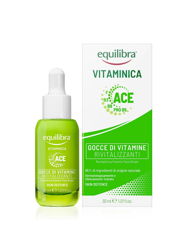 Jag Couture London Equilibra Vit Revital Vitamin Drop bottle, 30ml, with vibrant label and dropper cap on a white background.