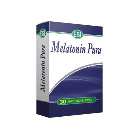 Esi Melatonin Pura 1 mg supplement bottle with label, natural sleep aid product from Jag Couture London - New York.