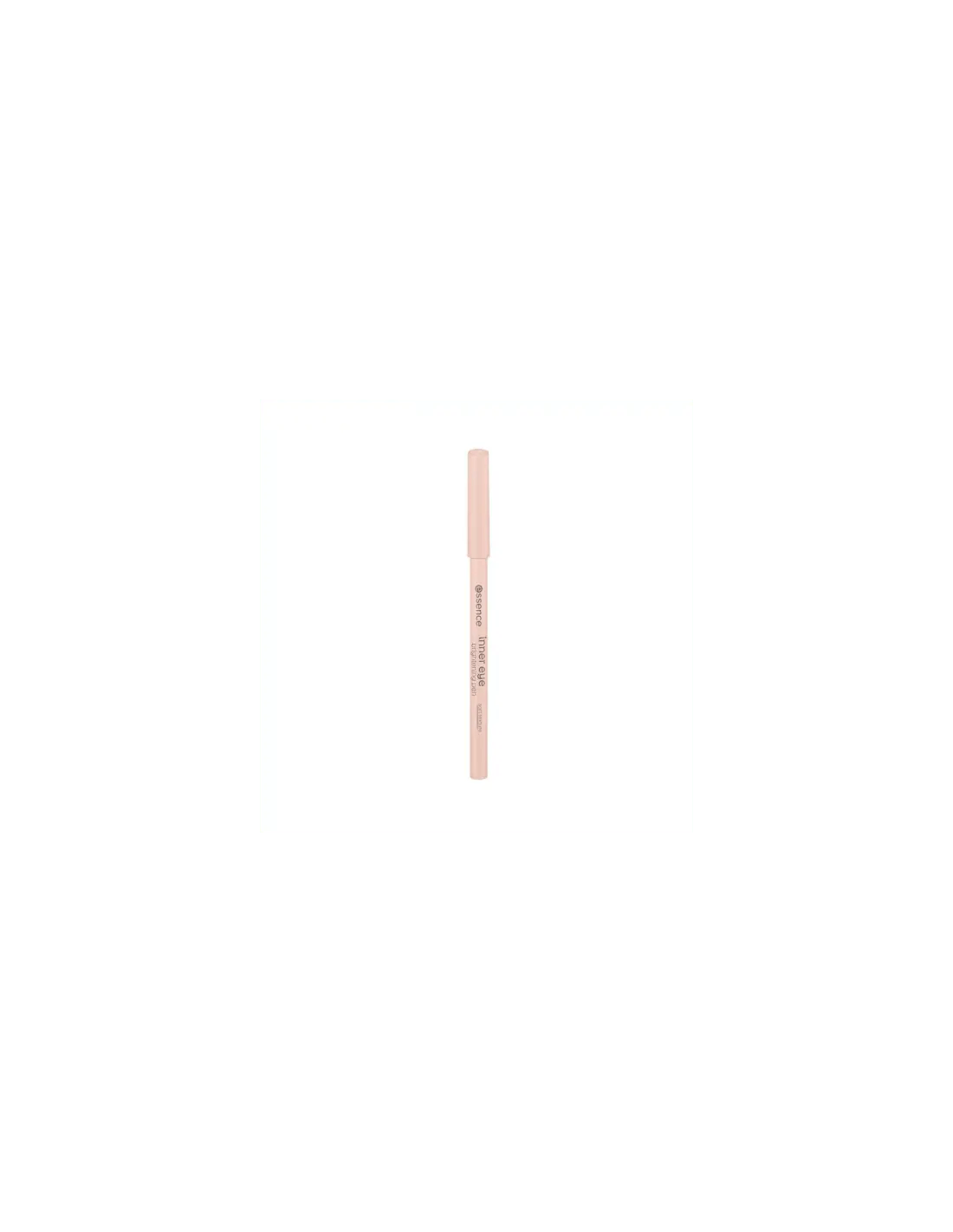 Essence Cosmetics Inner Eye Lápiz Iluminador Línea Del Agua 01, close-up of beige eye highlighting pencil on transparent background.