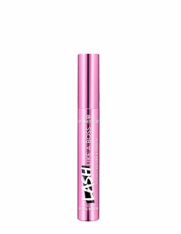 Jag Couture London Lash Like A Boss mascara from Essence Cosmetics in 9.5ml tube with a black mascara wand and brush.