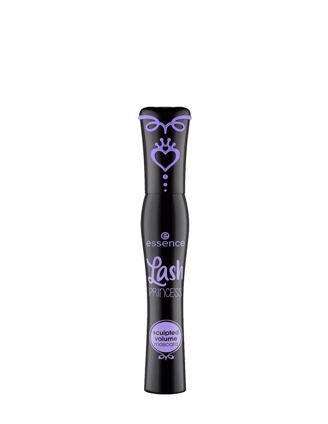 Jag Couture London Lash Princess Sculpted Volume Mascara in 12ml, showcasing the sleek black mascara tube with a curved brush applicator.
