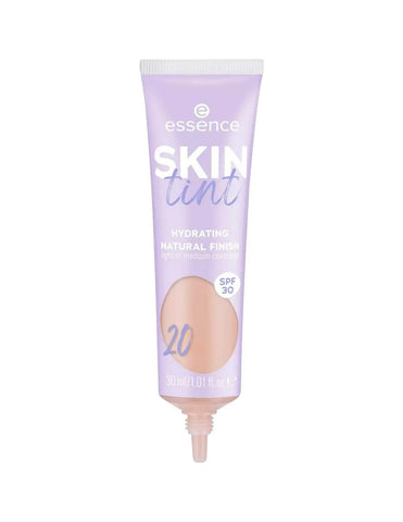 Jag Couture London Essence Cosmetics Skin Tint Crema Hidratante con Color SPF30 in 30ml tube, showing the product packaging.