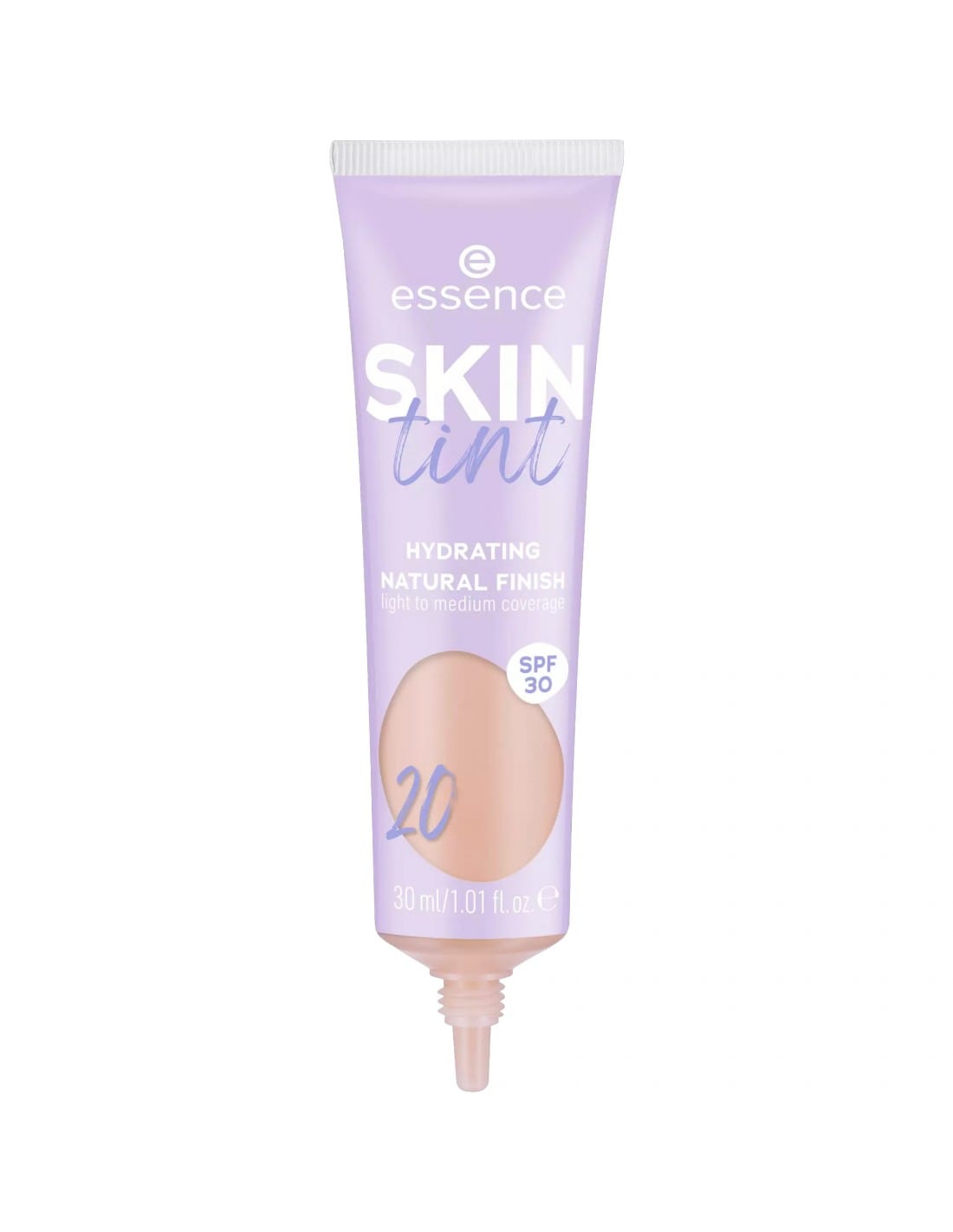 Jag Couture London Essence Cosmetics Skin Tint Crema Hidratante con Color SPF30 in 30ml bottle, with a smooth, hydrating cream texture.