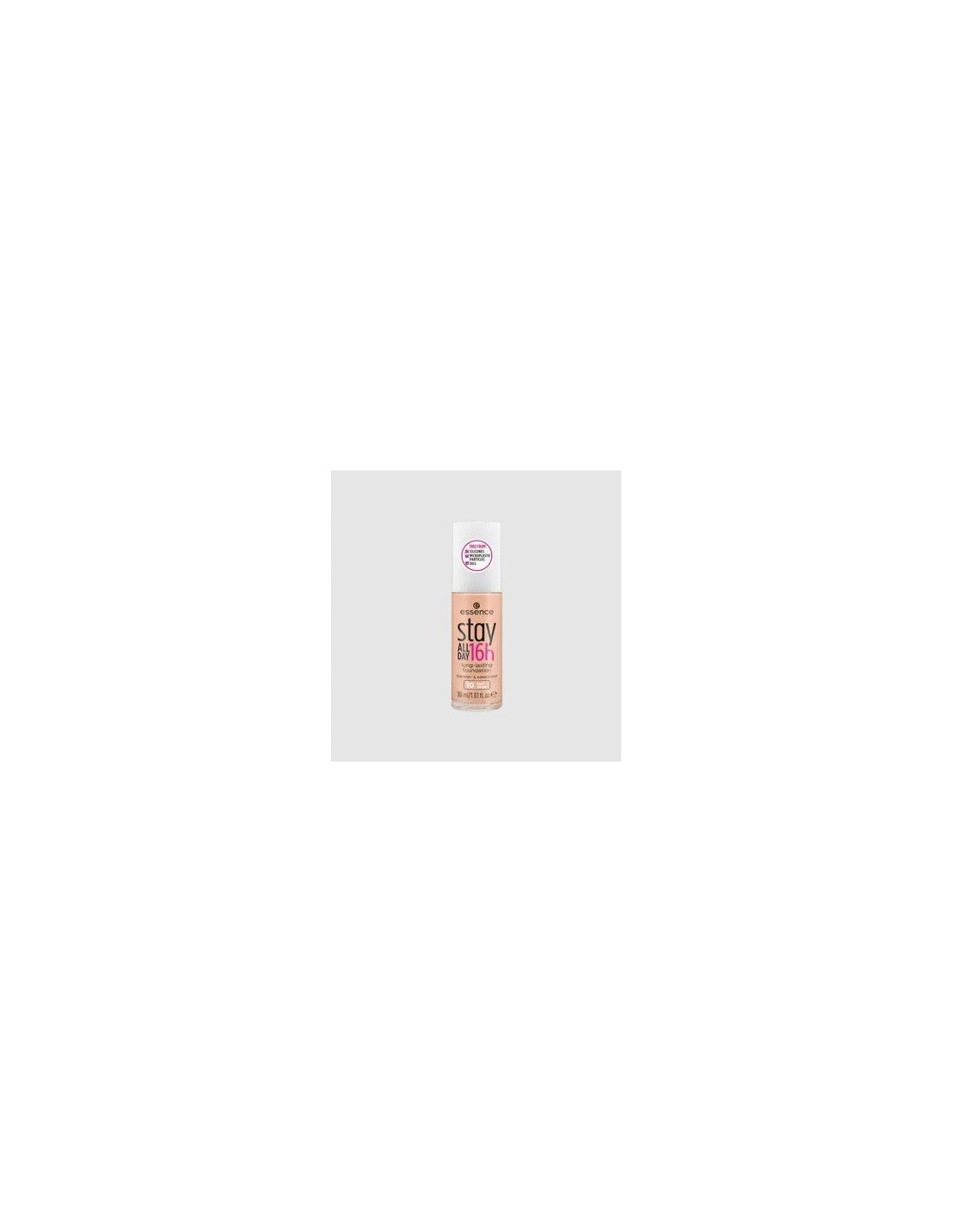Essence Cosmetics Stay All Day 16h long-lasting makeup in Soft Beige, 30ml bottle, featuring a smooth application and natural finish.