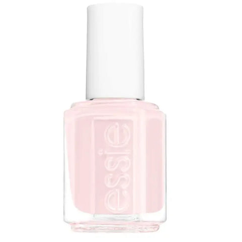 Essie nail color in shade Muchi Muchi, 13.5ml bottle, featuring a pastel pink nail polish from Jag Couture London - New York.