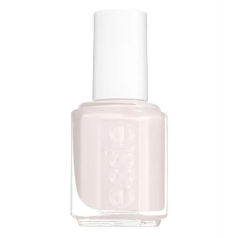 Essie Marshmallow nail polish in 13.5ml bottle, smooth pastel white color, from Jag Couture London - New York, close-up view