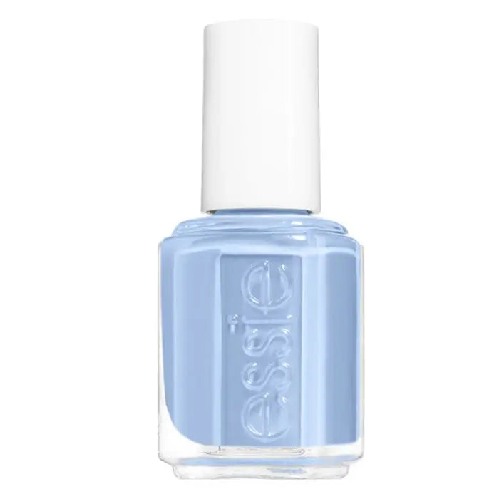 Essie Saltwater Happy nail polish from Jag Couture London-New York, showing a vibrant blue shade in a sleek bottle.