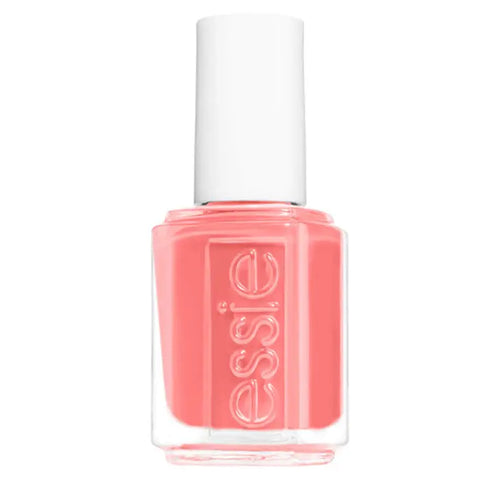 Essie Tart Deco nail polish in 13.5ml bottle, vibrant coral-orange shade, displayed with brand packaging from Jag Couture London New York