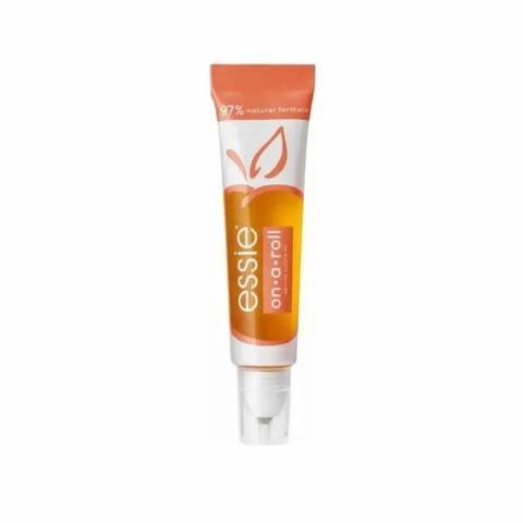 Essie On A Roll Apricot Nail and Cuticle Oil by Jag Couture London, 5ml bottle with apricot-colored oil and applicator brush.
