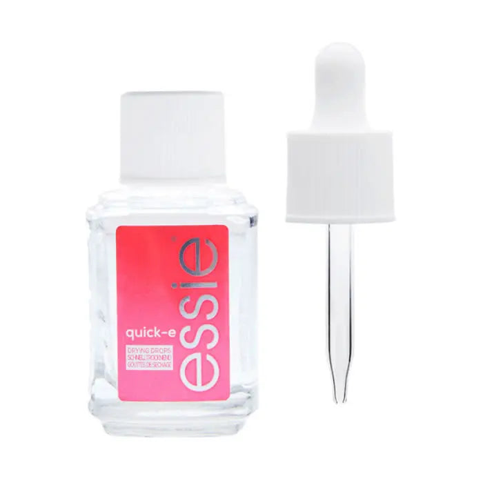 Essie Quick-E Drying Drops set with a 13.5ml bottle, fast-drying nail polish drops by Jag Couture London New York