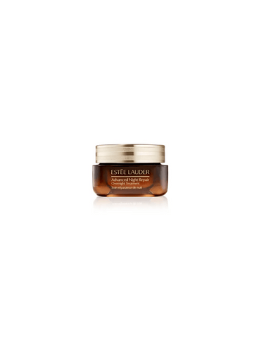 Estée Lauder Advanced Night Repair overnight treatment in a 65ml bottle, displayed with a sleek design and branding.