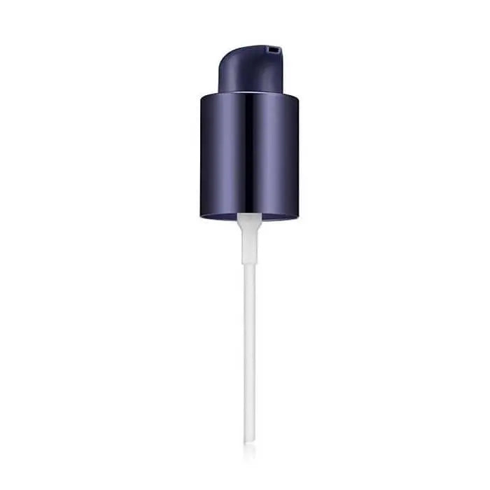 Estee Lauder Double Wear Stay In Place Makeup pump with Jag Couture London-New York branding, shown in a close-up shot.