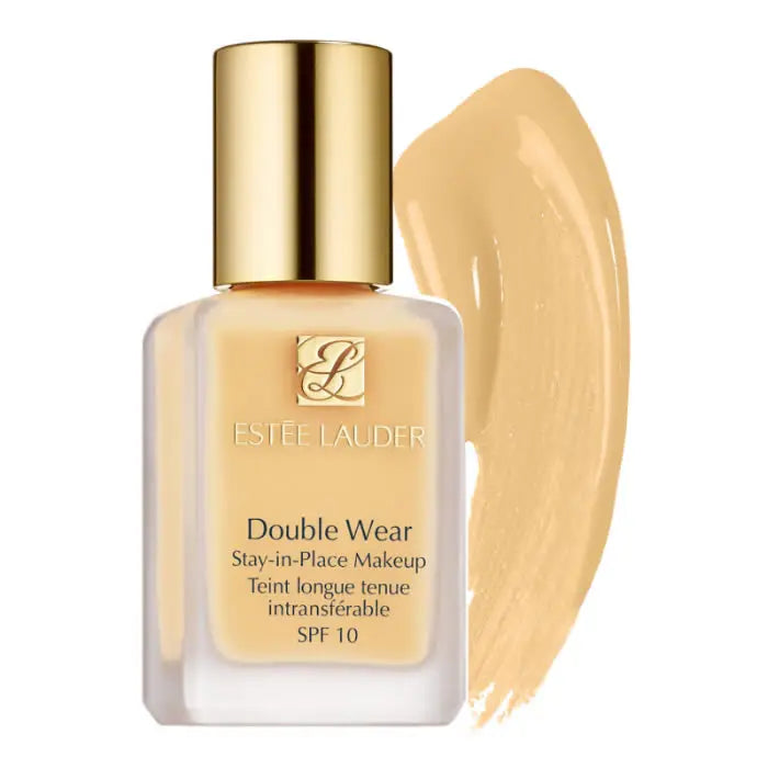Estee Lauder Double Wear Stay-In-Place Makeup SPF 10 in 1C1 Cool Bone, 30ml bottle with product label visible.