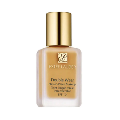 Estee Lauder Double Wear Stay In Place Makeup SPF10 in shade 2W1.5 Natural Suede, 30ml bottle with product label visible.