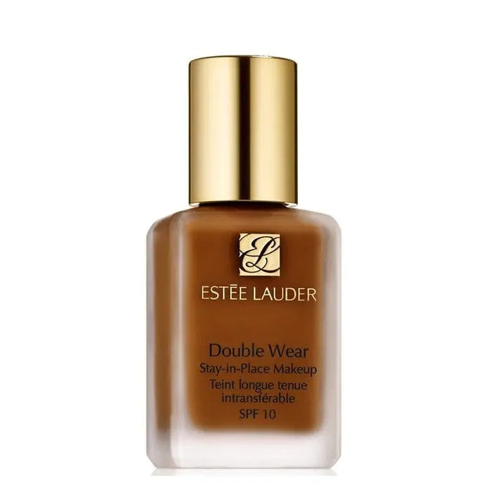Estee Lauder Double Wear Stay-In-Place Makeup SPF10 in shade 6C2 Pecan, 30ml bottle with brand label, on a plain background.