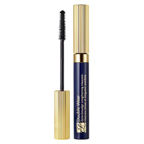 Estee Lauder Double Wear Zero Smudge Lengthening Mascara in black, 6ml, with a sleek mascara tube from Jag Couture London.