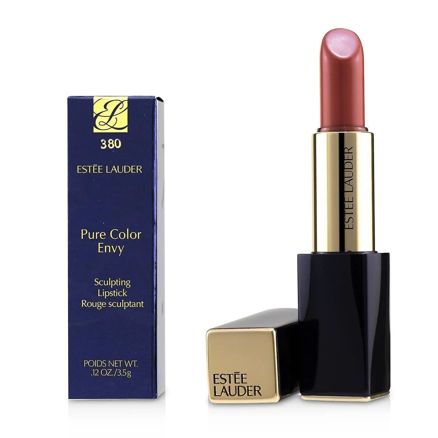 Estée Lauder Pure Color Envy Sculpting Lipstick N 380 Complex in 3.5g with a sleek lipstick tube and elegant packaging.
