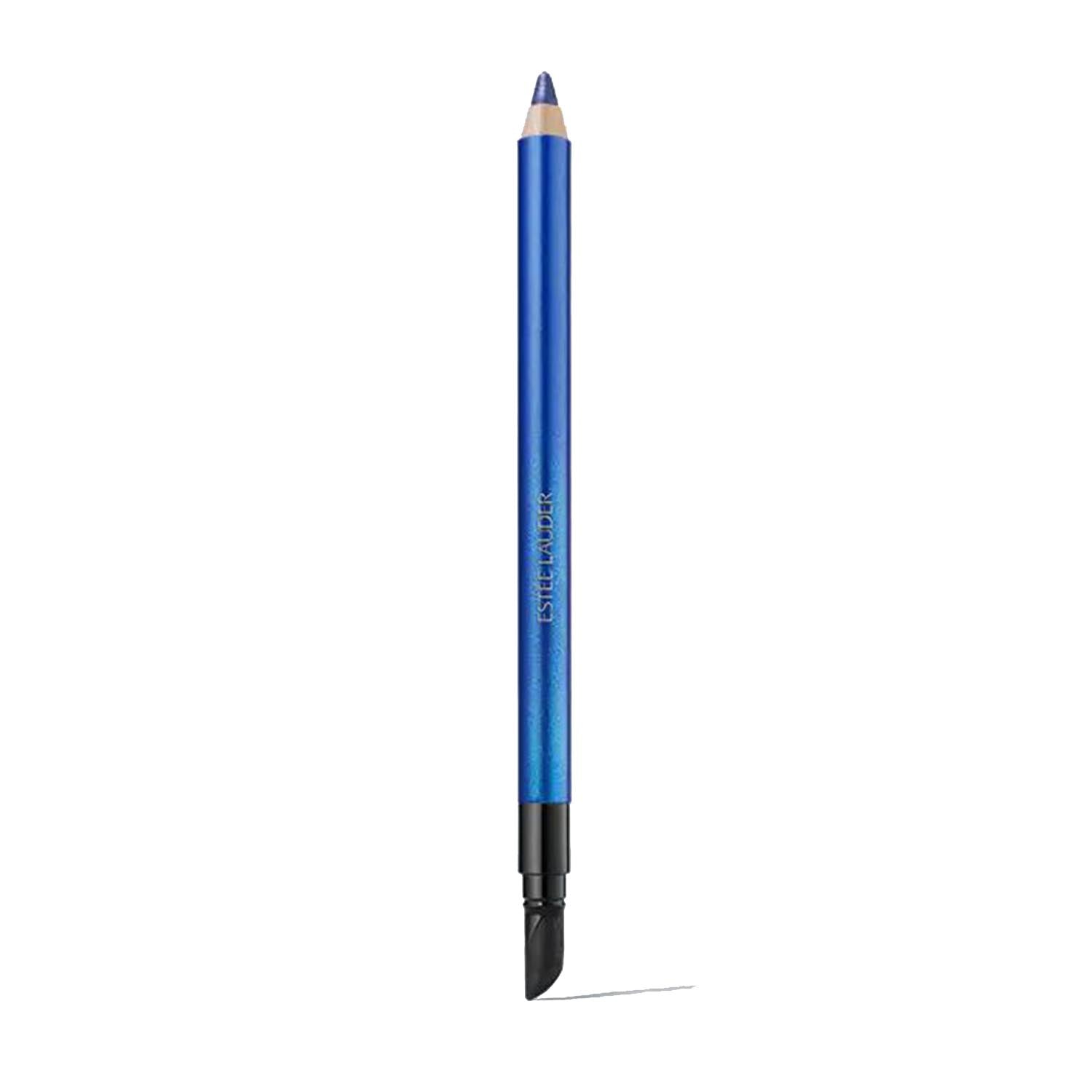 Estée Lauder Double Wear Water Eye Pencil in Sapphire, featuring a sleek blue eyeliner pencil with the Estee Lauder branding.